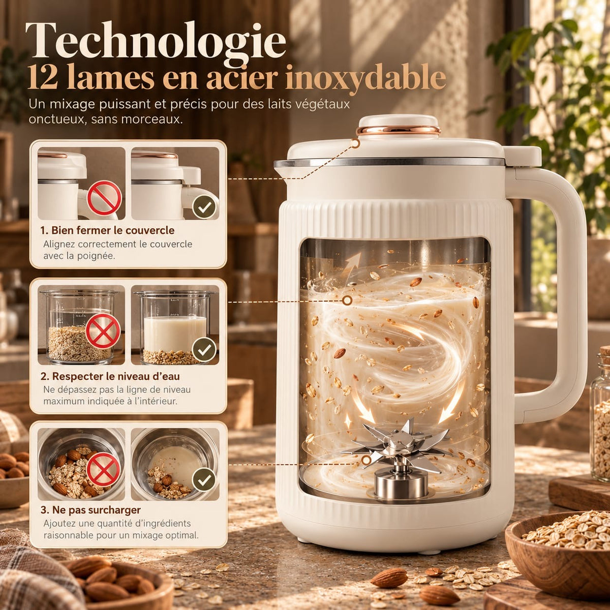 Machine à lait végétal Milkéa avec nettoyage automatique